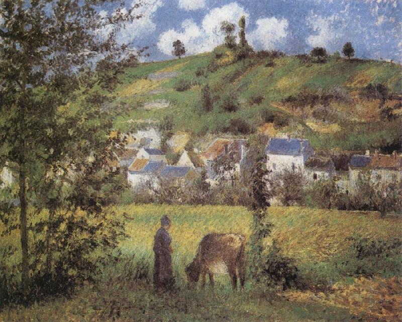 Camille Pissarro Landscape at Chaponval France oil painting art